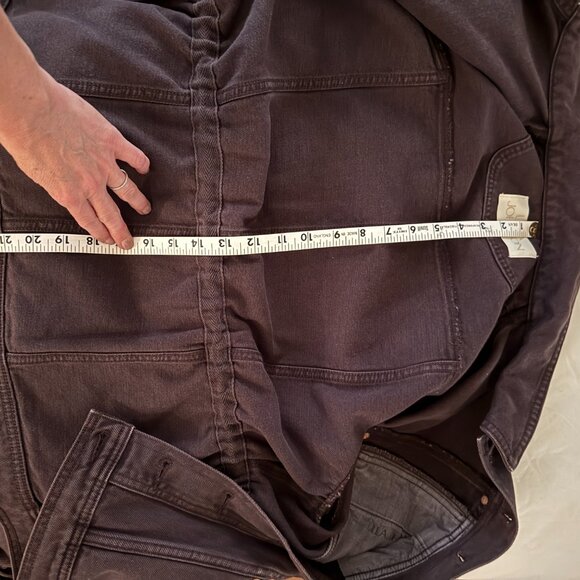 ulla johnson medium dk brown odette dylan denim puff sleeve peplum jacket - Picture 8 of 8